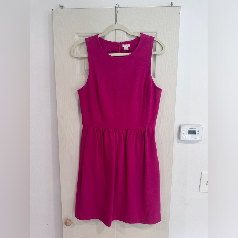J Crew hot pink cocktail dress